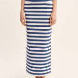 Posse - ARI SKIRT - BLUE STRIPE