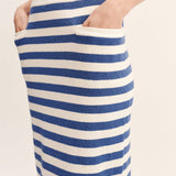 Posse - ARI SKIRT - BLUE STRIPE