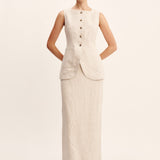 Posse - EMMA PENCIL SKIRT - NATURAL