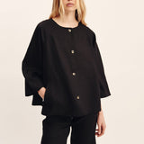 Posse - OLIVIA BLOUSE - BLACK