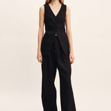 Posse - LORENZO TAILORED VEST - BLACK