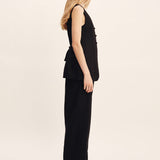 Posse - LORENZO TAILORED VEST - BLACK
