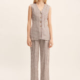 Posse - LORI VEST - CHOCOLATE PLAID