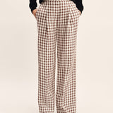 Posse - MACKENZIE TROUSER - CHOCOLATE PLAID
