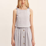Posse - OSCAR SKIRT - BLUE STRIPE