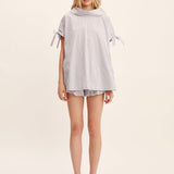 Posse - SUTTON TOP - BLUE STRIPE