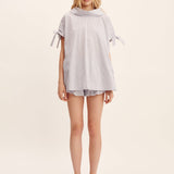 Posse - SUTTON TOP - BLUE STRIPE