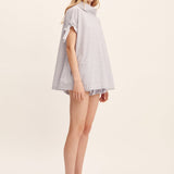 Posse - SUTTON TOP - BLUE STRIPE