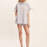 Posse - SUTTON TOP - BLUE STRIPE