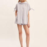 Posse - SUTTON TOP - BLUE STRIPE
