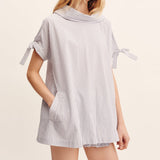 Posse - SUTTON TOP - BLUE STRIPE