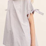 Posse - SUTTON TOP - BLUE STRIPE