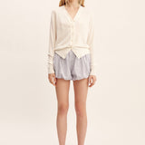 Posse - AURELIA SHORT - BLUE STRIPE