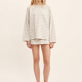Posse - SEDGEWICK SKIRT - SKY STRIPE