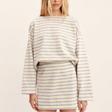 Posse - SEDGEWICK SKIRT - SKY STRIPE