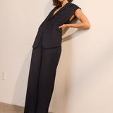 Jamie Haller - The Waist Tape Trouser in Dark Navy