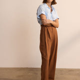 Jamie Haller - The Big Pleat Trouser in Camel