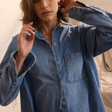 Jamie Haller - The Essential Denim Shirt in Timeworn Indigo