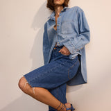 Jamie Haller - The Essential Denim Shirt in Timeworn Indigo