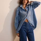 Jamie Haller - The Essential Denim Shirt in Timeworn Indigo