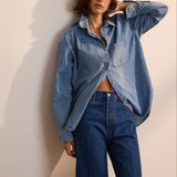 Jamie Haller - The Cut Knee Short in Farrah Indigo