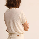 Jamie Haller - The Chameleon Tee Linen in Ecru