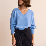 Jamie Haller - The V Fave Cashmere Sweater in Baby Blue