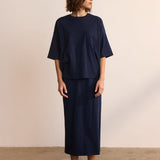 Jamie Haller - The Boxy Tee in Navy