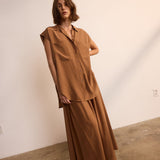 Jamie Haller - The Midi Swing Skirt in Clay