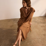 Jamie Haller - The Reiki Sleeveless Shirt in Clay