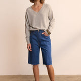 Jamie Haller - The Cut Knee Short in Farrah Indigo