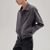 FRAME - Cotton Blouson -- Cloud Grey