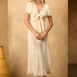 Ciao Lucia - Brunello Ivory Silk Dress