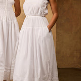 Ciao Lucia - Petra White Embroidered Cotton Dress