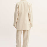 Posse - LEON BLAZER - BEIGE PINSTRIPE