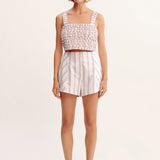 Posse - LENA CROP TOP - VINTAGE STRIPE