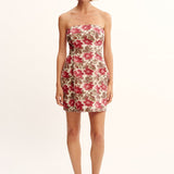 Posse - ROSALIE STRAPLESS MINI DRESS - ROSE BUD
