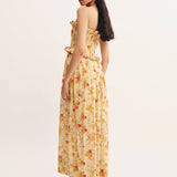 Posse - COBY STRAPLESS DRESS - CITRUS FLORAL