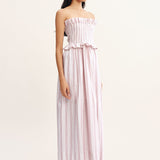 Posse - COBY STRAPLESS DRESS - VINTAGE STRIPE