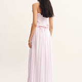 Posse - COBY STRAPLESS DRESS - VINTAGE STRIPE