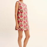 Posse - ROSALIE SHIFT MINI DRESS - ROSE BUD