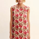 Posse - ROSALIE SHIFT MINI DRESS - ROSE BUD