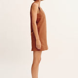 Posse - RIO SHIFT DRESS - CHESTNUT