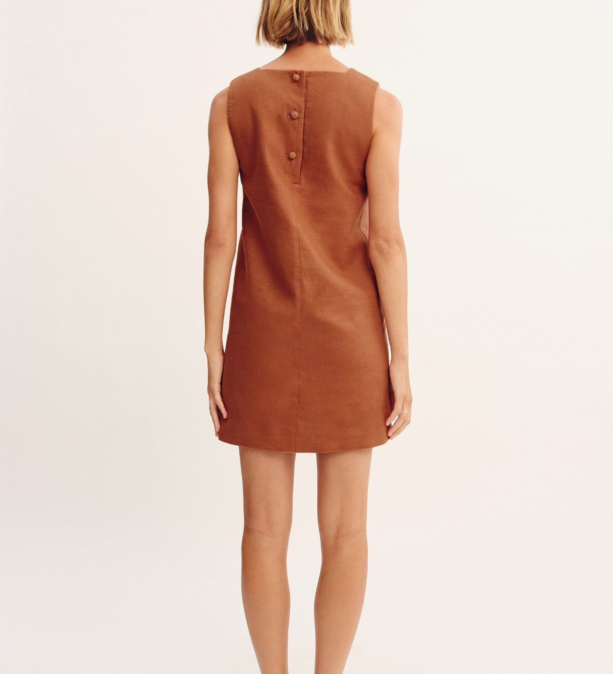 Posse - RIO SHIFT DRESS - CHESTNUT