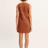 Posse - RIO SHIFT DRESS - CHESTNUT