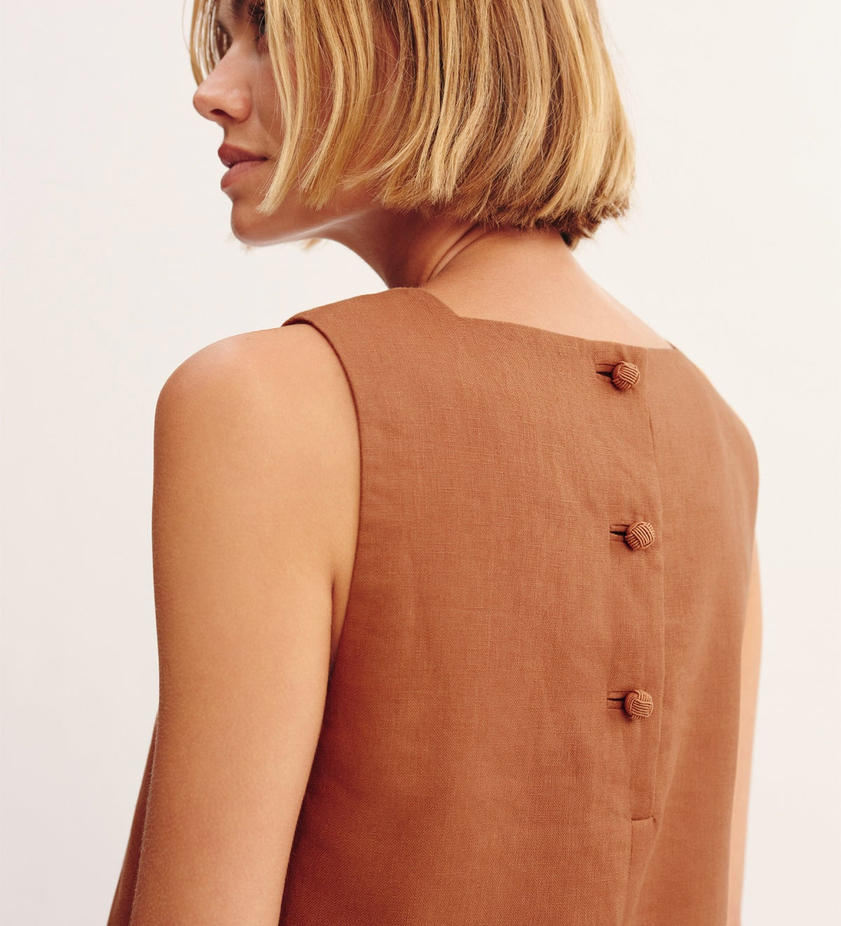 Posse - RIO SHIFT DRESS - CHESTNUT