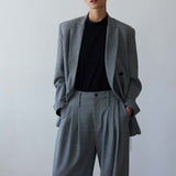 Jamie Haller - The Triple Pleat Trouser in Pepper