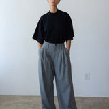 Jamie Haller - The Triple Pleat Trouser in Pepper