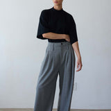 Jamie Haller - The Triple Pleat Trouser in Pepper