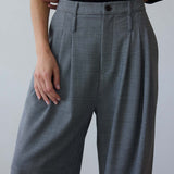Jamie Haller - The Triple Pleat Trouser in Pepper